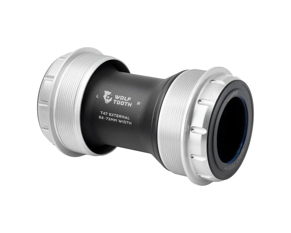 Wolf Tooth Components T47 External Bottom Bracket (Raw Silver) (29mm | SRAM DUB) (68/73mm)